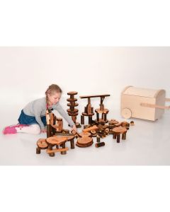 Natural wooden EcoBlocks - Pack of 144