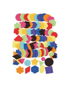 Self Adhesive Felt Shapes - Pack of 100