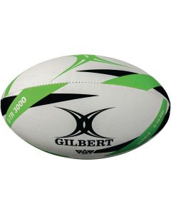 Gilbert G-TR3000 Training Rugby Ball - Size 4 - White/Green