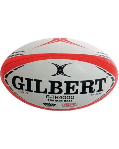Gilbert G-TR4000 Training Rugby Ball - Size 4 - White/Red