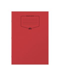 A4 AFL Enhanced Exercise Books - Red