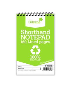 Silvine Recycled Shorthand Notebook - Pack of 12