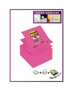 Post-it Large Format Lined Z-Notes Fuschia - Pack of 5