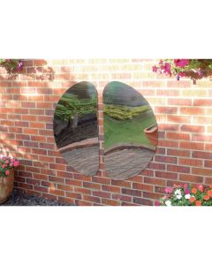 Semi-Circular Plastic Mirror
