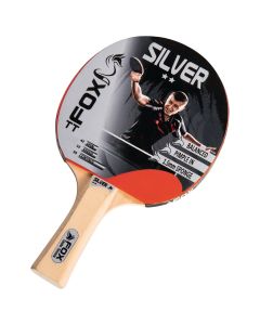Fox Silver 2 Star Table Tennis Bat - Red