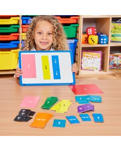 Double-Sided Magnetic Fraction Squares - Pack of 51