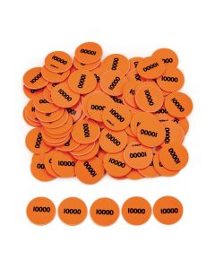 Place Value Counters - 10000's - Pack of 100