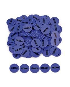 Place Value Counters - 100000's - Pack of 100