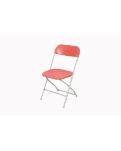 Straight Back Folding Chair - Burgundy