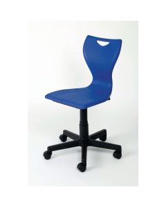 EN50 Computer Chair - Black Castors - Blue