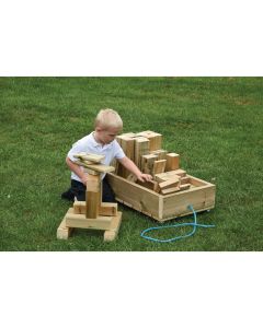 Block Cart and Blocks - Pack of 59