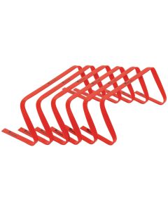 Precision Flat Hurdles - 9in - Red - Pack of 6