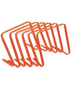 Precision Flat Hurdles - 15in - Orange - Pack of 6