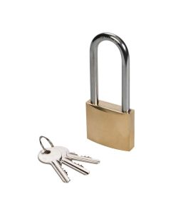 Brass Padlock - 38mm - Long Shackle  