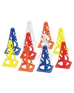 Vinex Collapsible Cones - Assorted - 23cm - Pack of 10