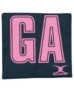 Gilbert Netball Pro Patch Bib - Black/Pink - Pack of 14