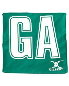 Gilbert Netball Pro Patch Bib - Green/White - Pack of 14