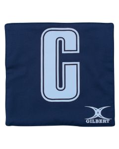 Gilbert Netball Pro Patch Bib - Navy/Sky - Pack of 14