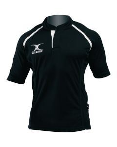 Gilbert Xact Plain Rugby Shirt - Black - L