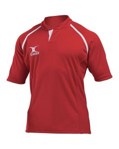Gilbert Xact Plain Rugby Shirt - Red - 9-10 Years