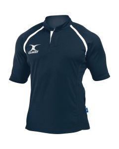 Gilbert Xact Plain Rugby Shirt - Dark Navy - 11-12 Years
