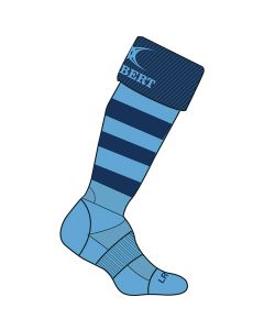 Gilbert Kryten Rugby Socks - Navy/Sky Blue - UK 7-13 Pair