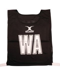 Gilbert Netball Bib - Black - Pack of 7