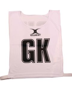 Gilbert Netball Bib - White - Pack of 7