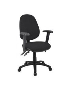 Vantage 3 Lever Adjust Arms Chair - Black