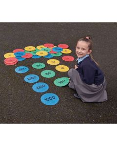 Indoor/Outdoor Place Value Counter Mats - Pack of 80