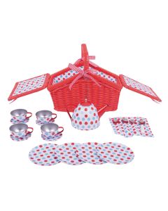 Spotted Basket Tea Set