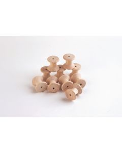 TickiT Beech Wood Spools - Pack of 10