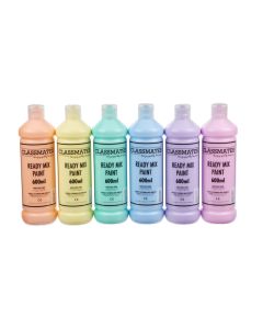 Classmates Ready Mixed Paint - 600ml - Pastels - Pack of 6