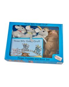 Three Billy Goats Gruff Puppet and Book Set