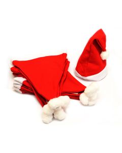 Santa Hats - Pack of 12