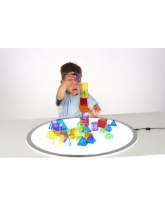 Translucent Geometric Shapes - Pack of 36