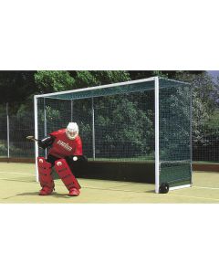 Harrod Sport Premier Hockey Goal - Regulation Backboard - White - Pair