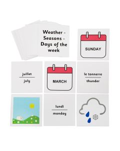 French Flash Cards - Weather