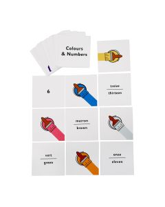 French Flash Cards - Colour -Number