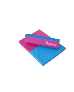 Beemat Folding Balance Beam and Mat Pack - Pink/Sky