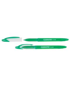 Classmates Erasable Rollerball Pen - Green - Pack of 12