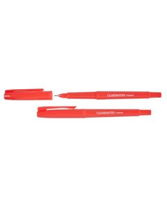 Classmates Fineliner Pen Red - Pack of 10