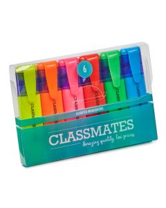 Classmates Highlighter Assorted - Pack of 6