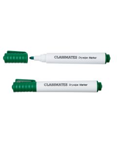 Classmates Whiteboard Marker Green Bullet Tip - Pack of 10
