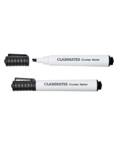 Classmates Whiteboard Marker Black Chisel Tip - Pack of 50