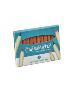 Classmates Half Size Colouring Pencils - Pack of 12