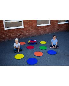 Rainbow Circle Outdoor Mats