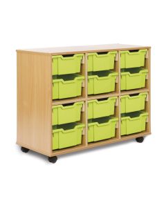 Stackable 12 Deep Tray Unit - Assorted