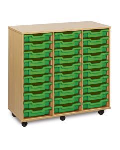 30 Shallow Tray Unit - Green Trays