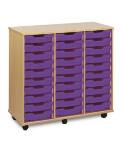 30 Shallow Tray Unit - Purple Trays